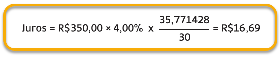 como calcular desconto de duplicatas